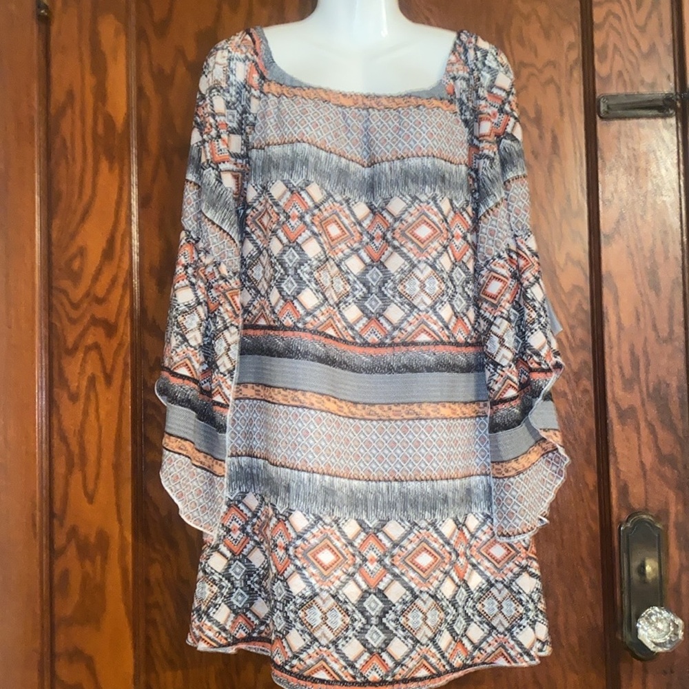 TRUTH Bohemian Patterned Tunic Dress